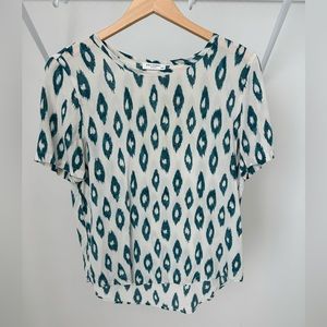 Silk ikat print Equipment brand blouse